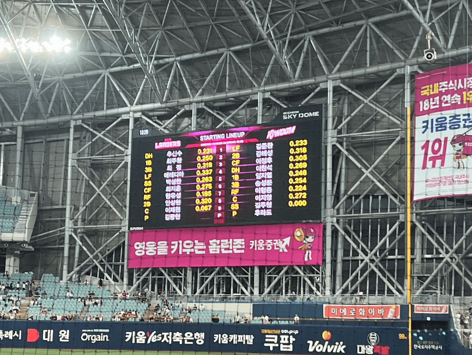 선발라인업