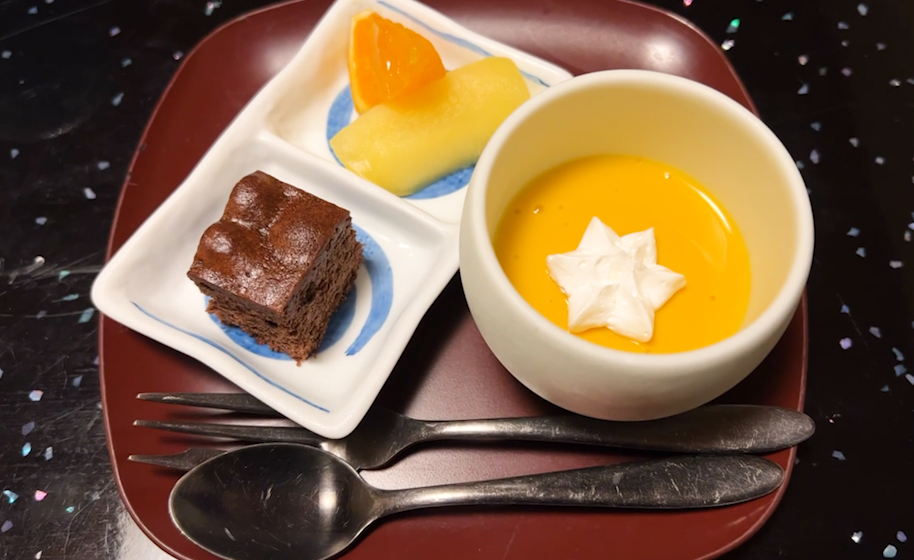 아리마교엔_가이세키_디저트