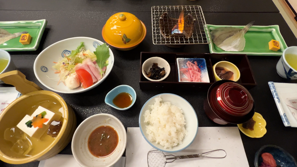 아리마교엔_조식_한상차림